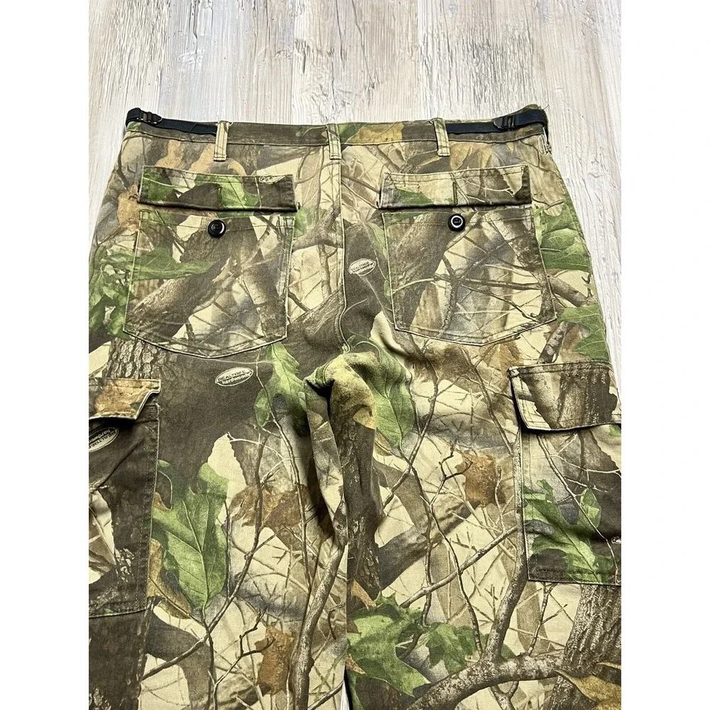 Mens Realtree Hunting Pants Vintage Camo‎ Cargo Whitewater Outdoors Size Large